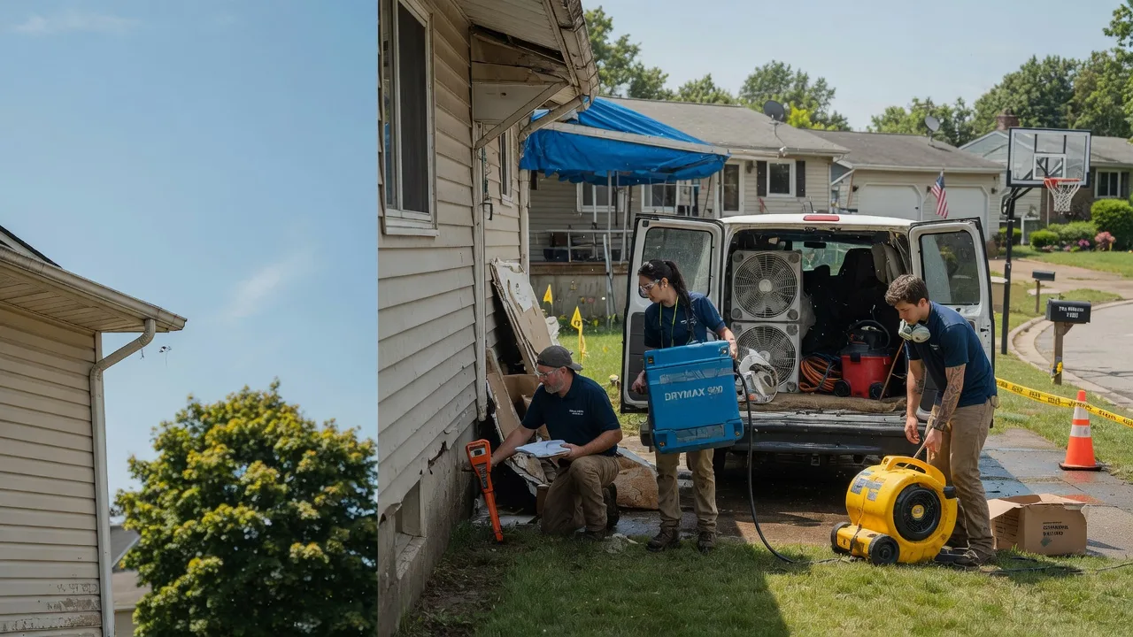 Ceiling Leak Cleanup in Flanagan, IL near me